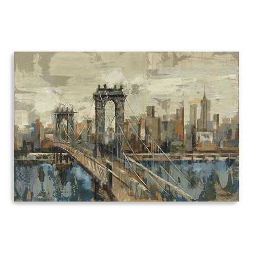 24 Vintage Inspired NYC city skyline Canvas Wall Art