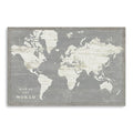 36 Minimalist World Map Canvas Wall Art
