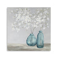 30 White Spring Flowers Canvas Wall Art