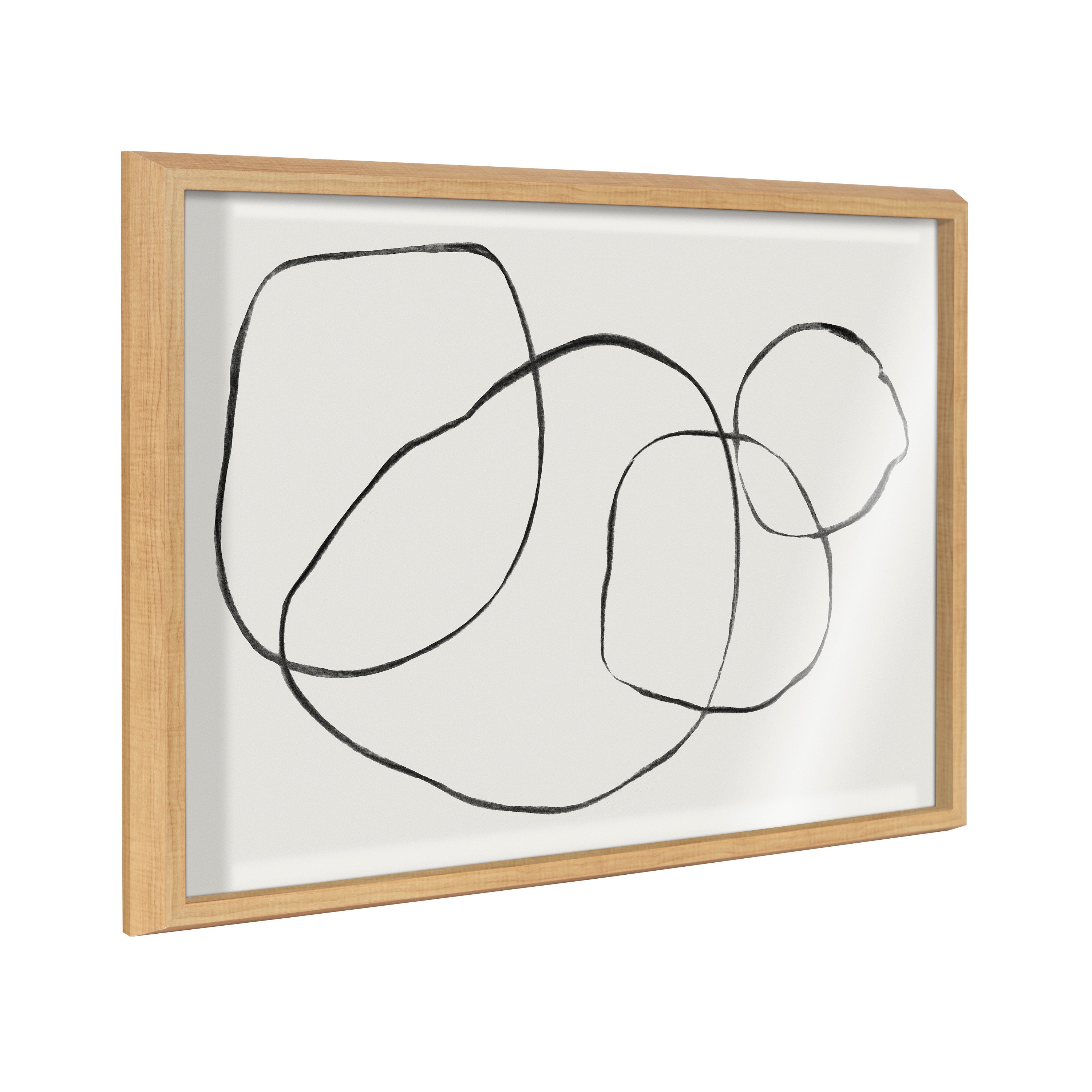 Blake 869 Going In Circles Framed Printed Glass by Teju Reval of SnazzyHues