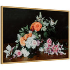 Sylvie Moody Bouquet Framed Canvas by Alicia Abla