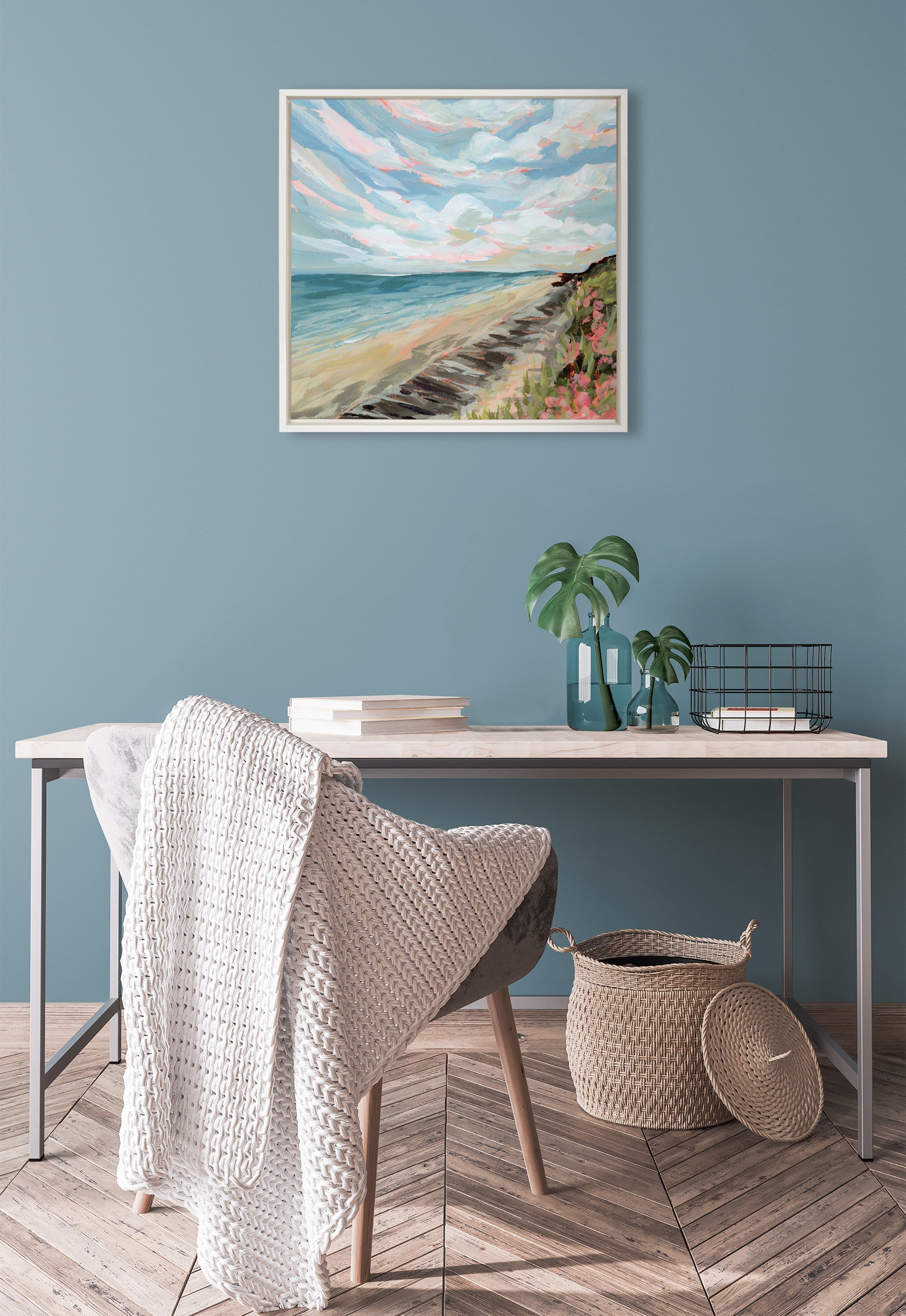 Sylvie Connecticut Framed Canvas by Emily Kenney