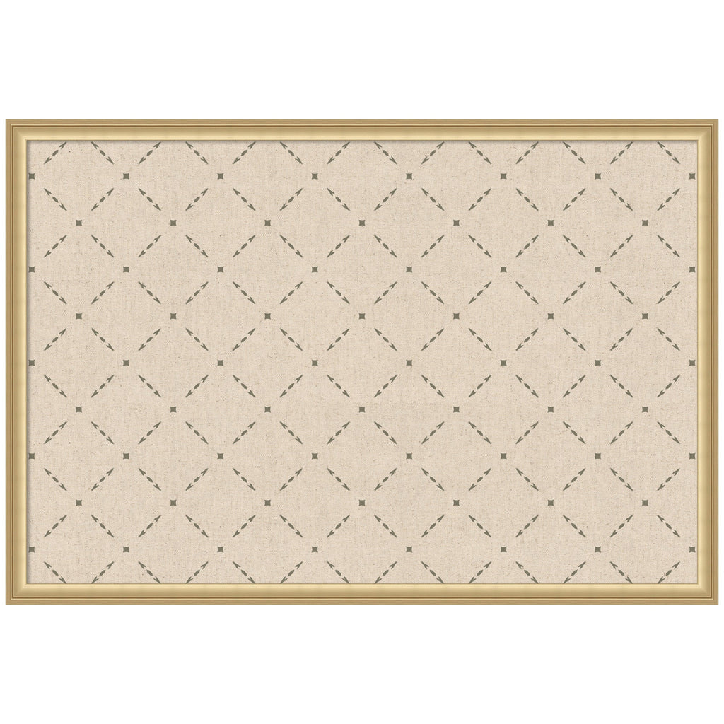 Pinboard Green Lattice Print