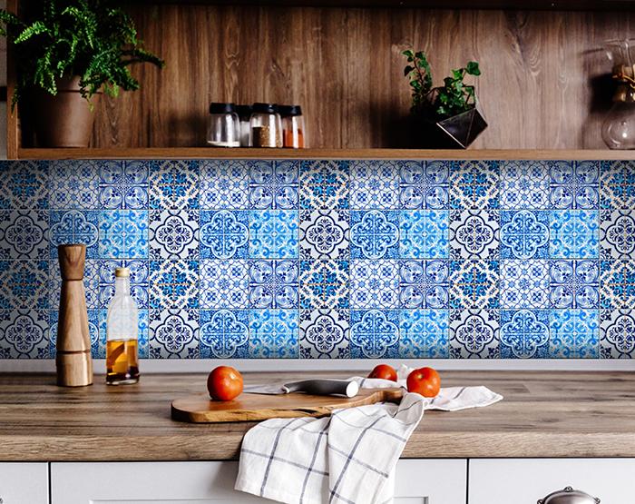 5 X 5 Azul Gianna Peel and Stick Tiles