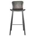 Set of Two Vintage Stitch Gray Bar Stools