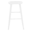 30 White Solid Wood Bar Stool