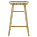 26 Light Natural Brown Solid Wood Counter Stool