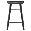 26 Black Solid Wood Counter Stool