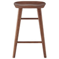26 Dark Brown Solid Wood Counter Stool