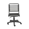 35 All Black Round Bungee Cord Low Back Office Chair