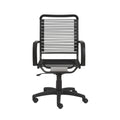 43 All Black Round Bungee Cord High Back Office Chair