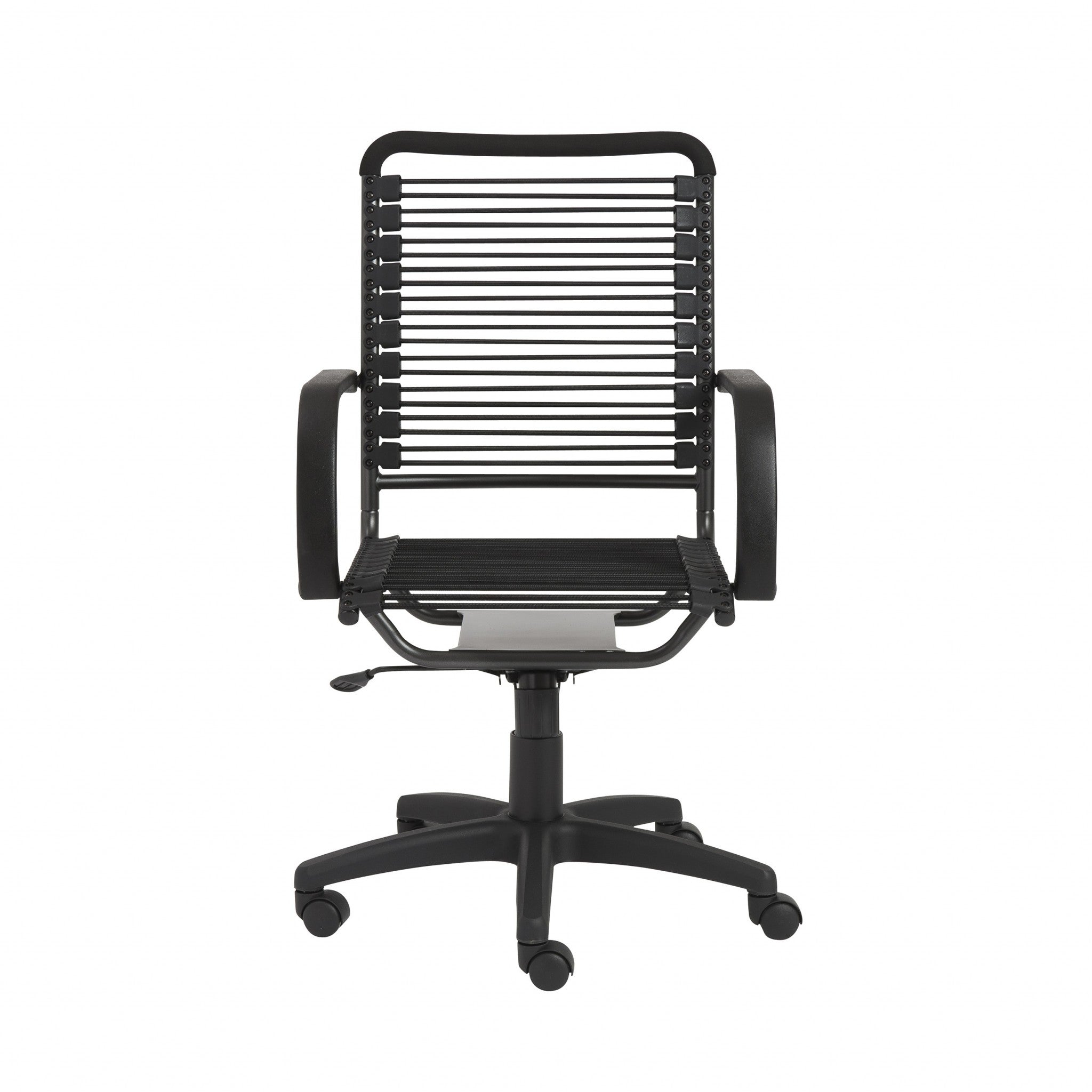 43 All Black Round Bungee Cord High Back Office Chair
