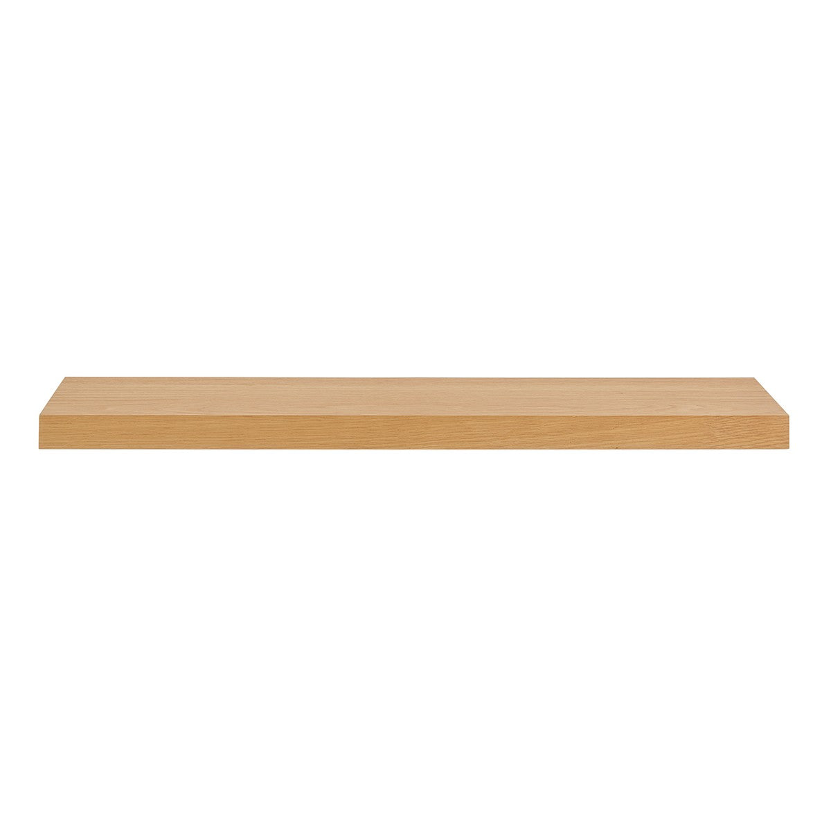 43 Natural Light Brown Wooden Floating Shelf