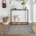 2 x 4 Gray and Brown Cheetah Washable Floor Mat