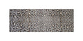 2 x 6 Gray and Brown Cheetah Washable Runner Rug