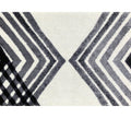 2 x 3 Black and Gray Abstract Arrow Washable Floor Mat