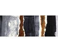 2 x 6 Gray and Brown Abstract Southwest Washable Runner Rug