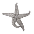 15 Silver Pewter Textured Starfish Wall Art