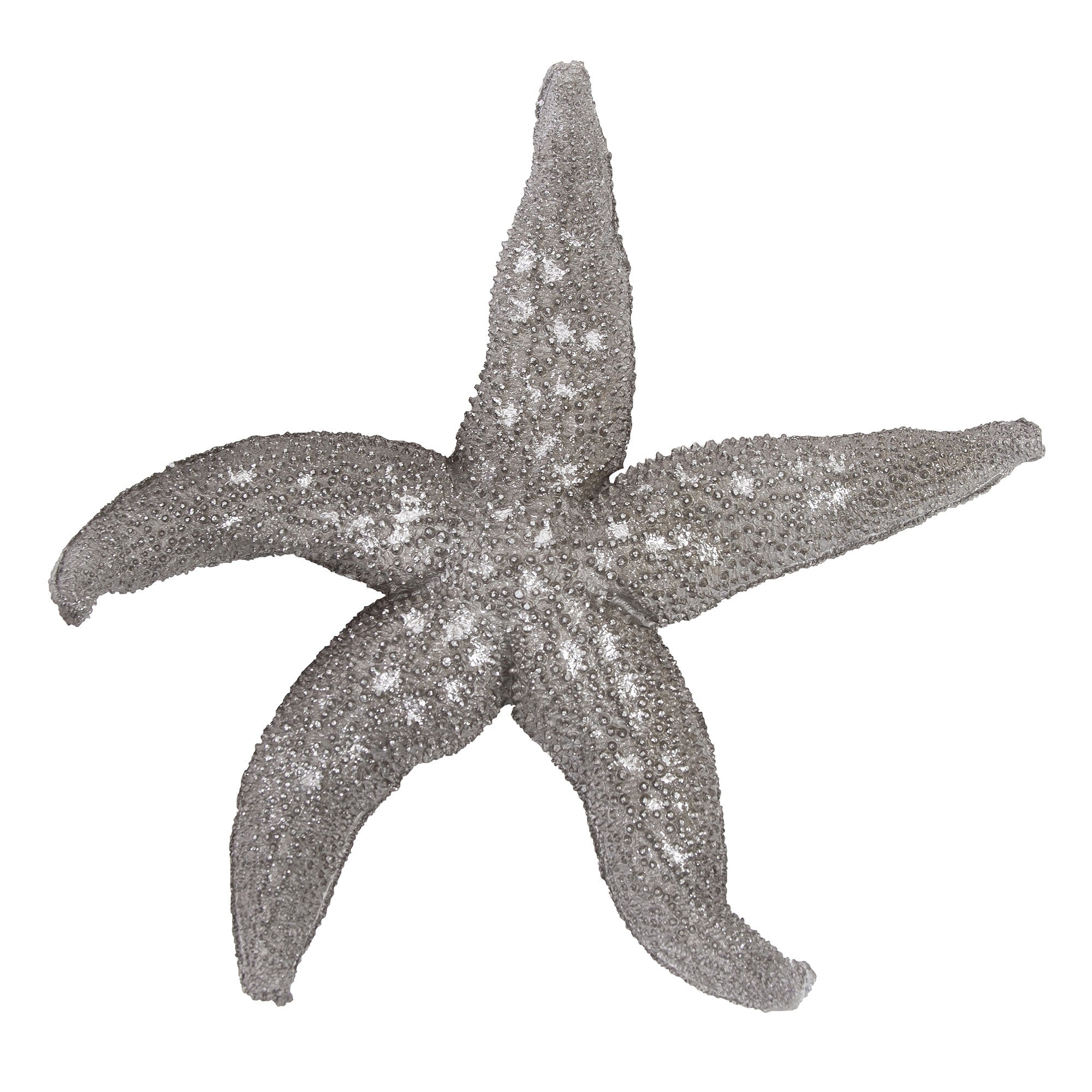 19 Silver Pewter Textured Starfish Wall Art