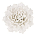 Cream Exaggerated 6 Ceramic Flower Wall Art