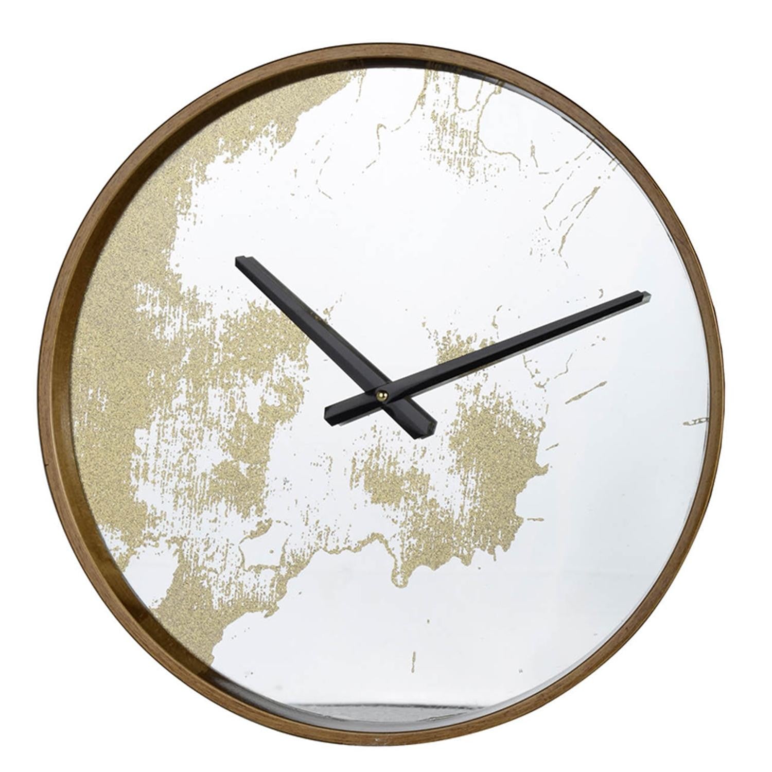 Gold Dust 14 Modern Round Wall Clock
