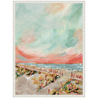 Sylvie Landscape 03 Beach Framed Canvas by Annie Quigley