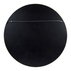 Hutton Round Wood Wall Mirror