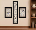 Set Of Three Come On In Black Framed Print Kitchen Wall Art