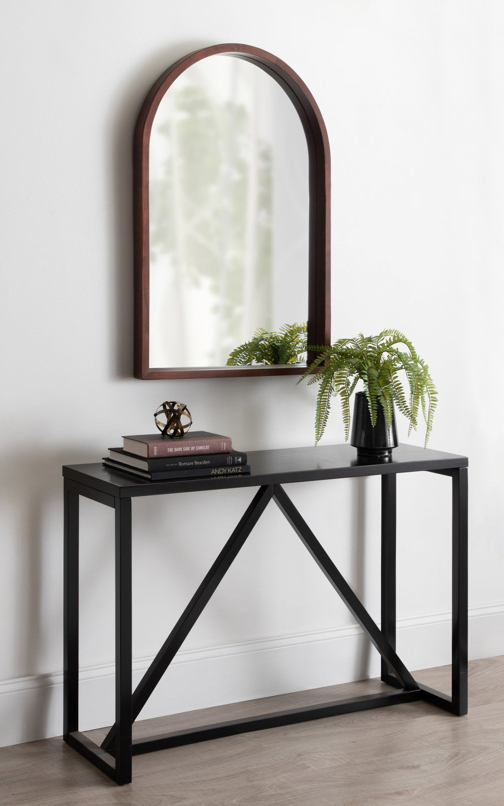 Hutton Wood Framed Arch Mirror