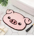 Pink Pig Design Cute Bath Rug Bathroom mat,Showroom Bathmat,Non-Slip Play Carpet Area Rug,Photography Props,Home Decor,Indoor ma