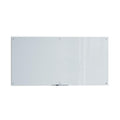 U Brands Glass Dry Erase Board, 70'X35', White Frosted Surface With Silver Grommets, Includes Marker With Built-In Eraser
