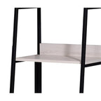 Acme Wendral 5 Wooden Tiers Ladder Bookshelf In Natural And Black