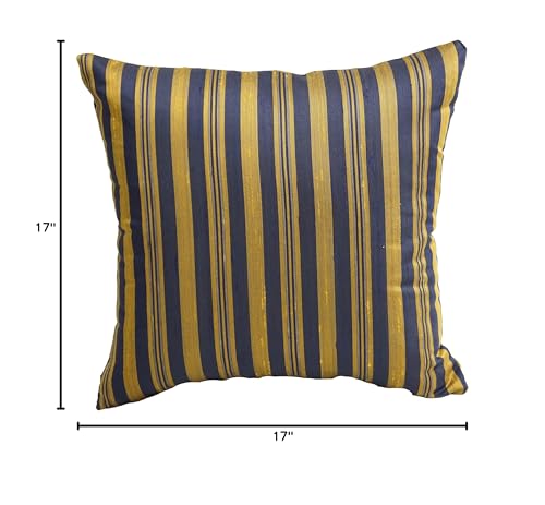 Blazing Needles Polyester Jacquard Throw Pillow, 17", Royal Wedding