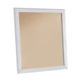 Benjara Benzara Pine Wood Framing, White Mirror,