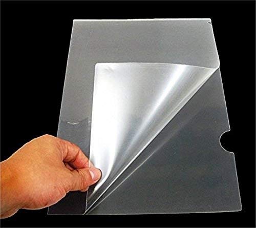 True-Ally L Folder File A4 Size (Pack Of 48) Transparent Clear Documents Holder Paper Holders Organizer