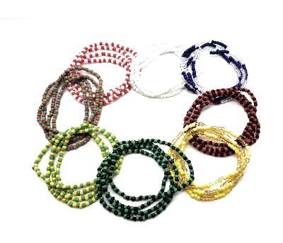 8 Collares De Santeria Set - Set includes - Ogun, Elegua, Obatala, Shango, Yemaya, Orula, Oshun, & San Miguel