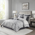 12 Piece Jacquard Comforter Set with Bed Sheets