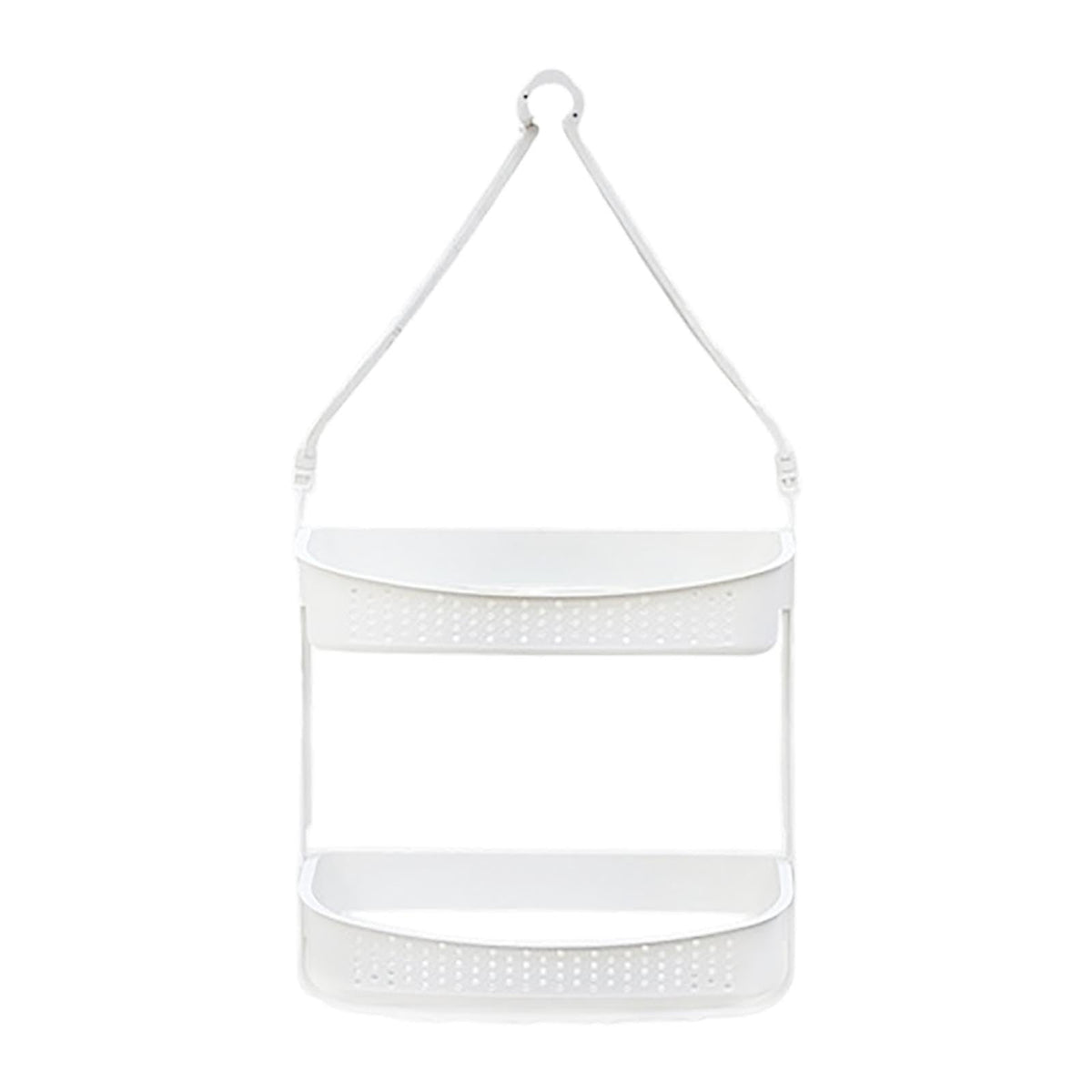 ATORSE Hanging Shower Basket Holder for Large and Small Bottles Home Bathroom White|Home & Garden