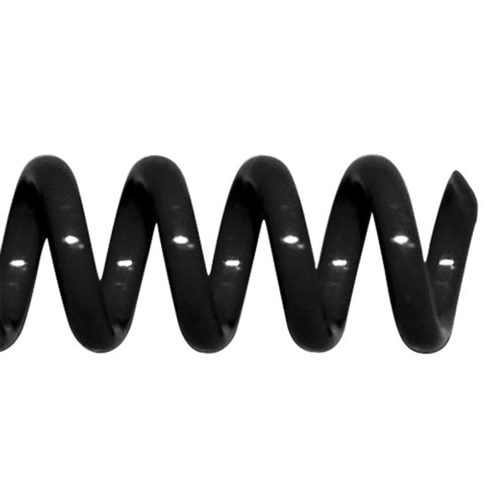 Trubind 15Mm (19/32 In.) Spiral Binding Coils For Reports, Presentations And Proposals | 4:1 Pitch | 12 In. Length | Black | 125
