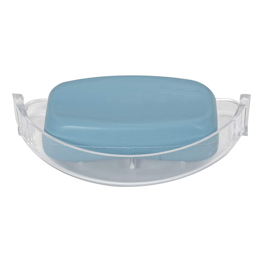 Ez-Flo Clear Replacement Bathroom Plastic Soap Dish, 15204