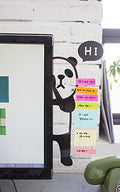 Fourtune Notes Holder And Reminder Memo Board For Right Computer Monitors Screen Acrylic Message Boards Memo Pads (Panda)