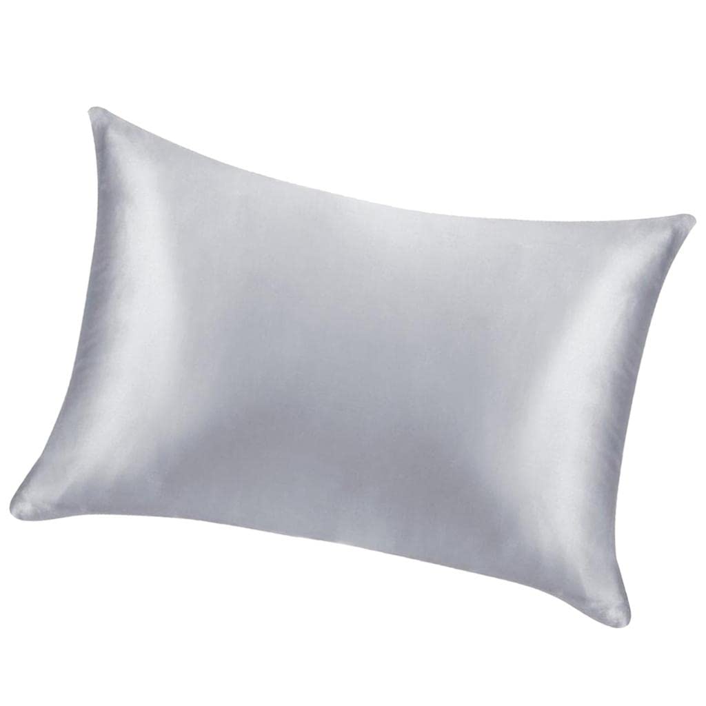 Club BollywoodSolid Color Faux Silk Satin Pillowcase 51 X 66Cm Gray|Home & Garden | Sheets & Pillowcases|1 Piece Pillowcase (Onl