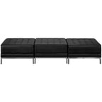 Flash Furniture HERCULES Imagination Series Black LeatherSoft Three Seat Bench