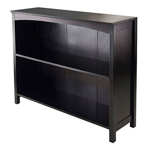 Ergode Terrace Storage Shelf/Bookcase Collection | 3-Tier | 37' Wide | Dark Espresso Finish | Solid & Composite Wood | Stylish Storage Solution (92429-VV)