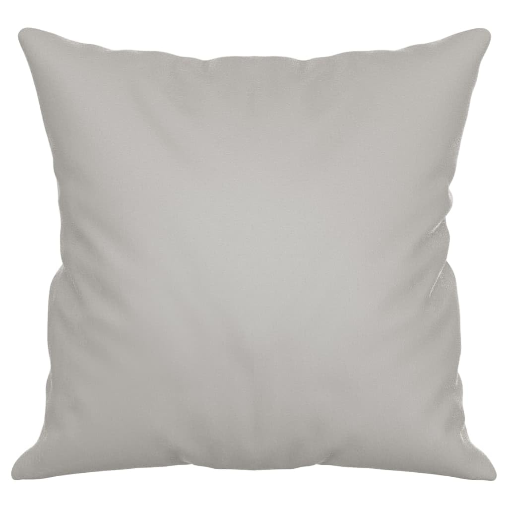 Vidaxl Light Gray Throw Pillows, Set Of 2, Polyester Microfiber Fabric, Square Couch Pillows With Pp Cotton Filling, Easy To Clean, Durable And Comfortable