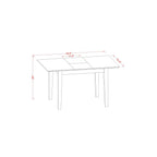 East West Furniture Noml5C-Mah-Lc 5 Pc Kitchen Nook Dining Set - Table Plus 2 Dining Table Chairs And 2 Benches