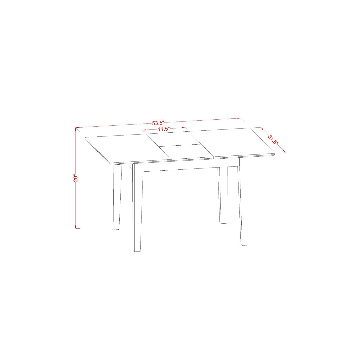 East West Furniture Noml5C-Mah-Lc 5 Pc Kitchen Nook Dining Set - Table Plus 2 Dining Table Chairs And 2 Benches