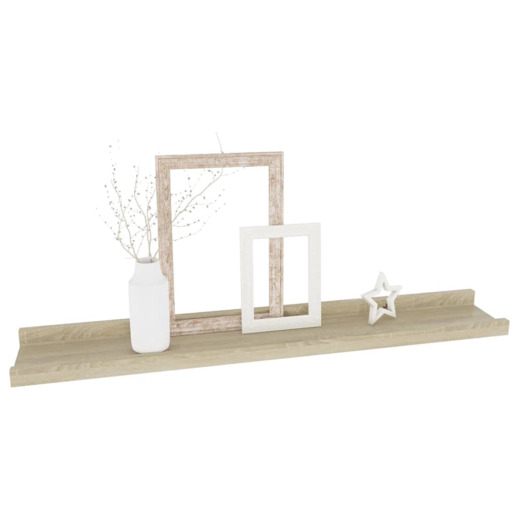 NusGear Wall Shelves 4 pcs Sonoma Oak 23.6"x3.5"x1.2"