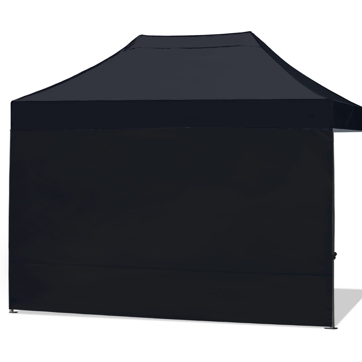 ABCCANOPY Instant Canopy SunWall 10x15 FT, 1 Pack Sidewall Only, No Frame and Top, Black