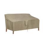 Outdoorlines Outdoor Waterproof Patio 3-Seater Couch Cover - Uv Resistant Patio Sofa Furniture Covers Weatherproof Heavy Duty Glider Covers For Outdoor Furniture, 88Wx32.5Dx33H Inches, Camel